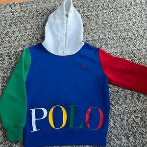Ralph Lauren Polo boys multicolor hoodie in size 7